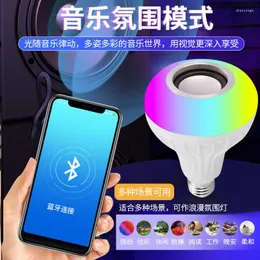 Bluetooth Music Bulbo LED de cor colorida Mudança Smart Remote Control Magic Light