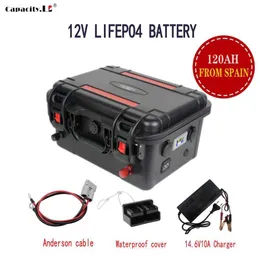 12V LIFEPO4 Batteripaket 100AH ​​120AH 150AH LITIUMCHAREBLEBLE BATTERY 200AH POWER Back For Camping Boats Inverter Motor RV