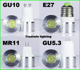 15 20 graus ângulo de feixe estreito lâmpadas LED 12V 110V 220V Lâmpada de lâmpada de lâmpada de ponto prevista Mini Spotlight 1W 3W GU10 E27 MR11 MR16