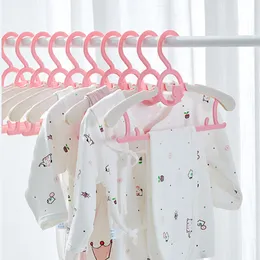 Hängarställen 5/10/20st Fashion Baby Anti-Slip Kids Clothers Hanger Coat Shirt Organiser Barn Rack Space Saving Garderob 230211