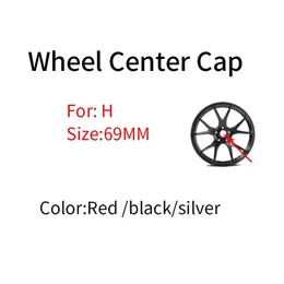 4pcs 69 мм 6 9 см. Автомобильные аксессуары Центра Центра Колеса Эмблема покрывает черный красный серебристый для CRV Civic Accord City Fit Pilot242Y