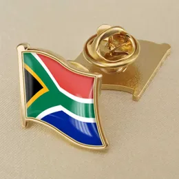 South African Flag Crystal Resin Drop Badge Brooch Flag Badges of All Countries in the World