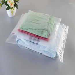 Takı Torbaları 35CMX45CM 40CMX50CM PE Net Yeniden Kullanılabilir Zip Kilit Plastik Torba Giysileri Şeffaf Hediye Ambalaj Fermuar Çantaları