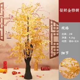 Simulation home decoration false peach blossom tree fortune tree hotel shopping mall real estate decoration tree wedding layout