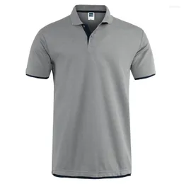 Men's Polos Brand Professional Design Man Shirt Mens Summer Summer Casual Algodão respirável Men de manga curta de alta qualidade