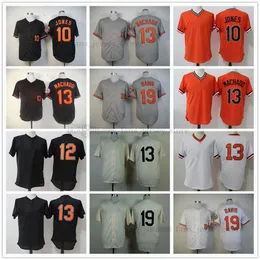 Filme College Baseball usa 19 Chris Davis Jerseys costuradas 10 Adam Jones 12 pulôver preto 13 Manny Machado Away esporte respirável