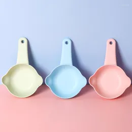 Hundkläder husdjursmat Scooper Small Spoon Cup Cat Scoop Easy Scooping Colorful PP Material för vått torrt