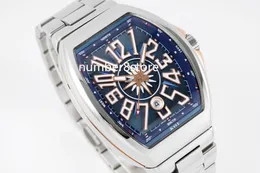 ABF Vanguard Yachting V45 Mens Watch Tonneau Arabic Numeral Luxury Watches CZ02自動ムーブステンレス鋼サファイアクリスタルウォーターレジスタンス5colorsトップ