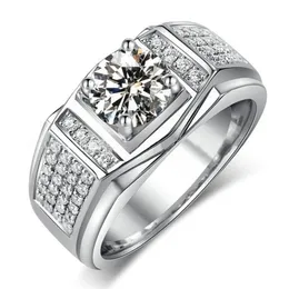 패션 다이아몬드 커플 반지 남자와 여자를위한 결혼 반지 진짜 탑 5A CZ 지르콘 반지 애호가 커플 약혼 보석