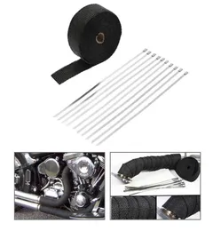 Exhaust Pipe Manifold Header Heat Wrap Resistant Downpipe 10 Stainless Steel Ties motorcycle exhaust accessories 10m5cm15mm5870482