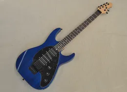 6 cordas guitarra elétrica de cinzas azuis transparentes com Humbuckers Floyd Rose Rosewood Wartbond personalizável