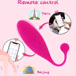 Vibrador vibrador vaginal controle por applicacina para mujeres estimulador de cltoris y punto g bolas kegel vaginales juguetes sexuales 0803