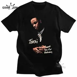 Męskie koszulki z krótkim rękawem raper Toosii T Shirt mężczyźni kobiety moda letnia bawełniana koszulka dziecięca topy hip-hopowe koszulki Streetwear koszulki Hombre 230213