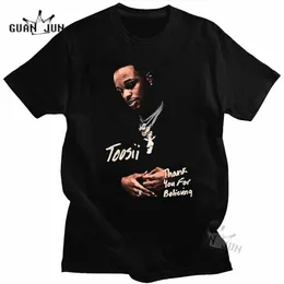 メンズ Tシャツラッパー Toosii Tシャツ男性女性の夏のファッションコットン Tシャツキッズヒップホップトップス Tシャツストリート Camisetas Hombre 230213