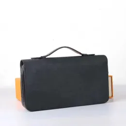 Zíper único xl bolsa de dinheiro clipe high-end titular de cartões de carteira longa cartões de crédito capa de designer carteira bolsa 61698