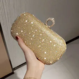 Bolso de noche con diamantes 5A, bolsos de mano de alta calidad para mujer, marca de diseñador, bolsos de hombro de lujo para fiesta, bolso brillante, paquete de mensajero, bolso femenino 230428bj