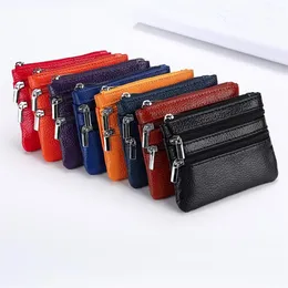 HBP Fashion Designer Women Pu Coin Purses Clutch Bag 4 F￤rger Liten Cute Key With Orange Box Dustbag Card2090