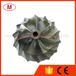 K26 High performance Turbocharger Turbo Billet Compressor Wheel/Aluminum 2618/Milling wheel 56.85/79.00mm 7/7 blades Forward for Cartridge/CHRA/Core