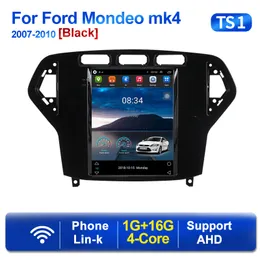 2 Din Player Android 11 för Tesla Car DVD Radio för Ford Mondeo MK4 2007-2010 Multimedia GPS 2Din Carplay Stereo