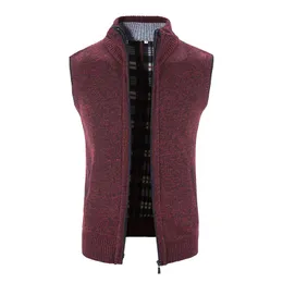 Men's Sweaters Desert Wind Casual Plaid Sleeveless Vest Zipper Stand Collar Tops Sweater Cardigan Anime Jacket MenMen's Men'sMen's