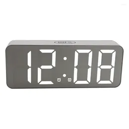 Relógios de mesa Clock Alarme Digital LED Bedroom Desk para noite de viagem Electronic Viagem Dlemeventes adultos de temperatura pesada adultos