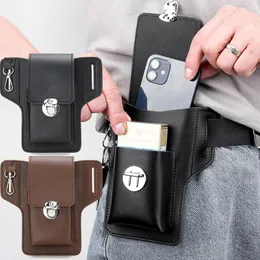 Torby w talii skórzana pętla komórkowa pętla komórkowa męska torba na pasek telefoniczny portfel portfel mobilny ogólne ramię