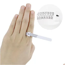 Ring Sizers High Quality Sizer Uk/Us Official British/American Finger Measure Gauge Men And Womens Sizes Az Jewelry Accessory Measur Dhkow