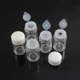 10ml Loose Powder Container Jar Bottles Clear Plastic Glitter container Cosmetic Powder Eye Shadow Box Bottle With Sifter and Lids SN664