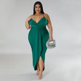 Sıradan elbiseler kadın dantel slip sundress yaz seksi sırtsız kolsuz kayış piled midi parti elbise