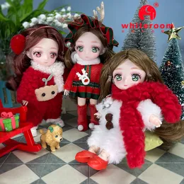 Dolls for Girls Toy Bjd mini anime dziewczyna świąteczna świąteczna dziecko ciało 3d duże oczy piękne majsterkowicz