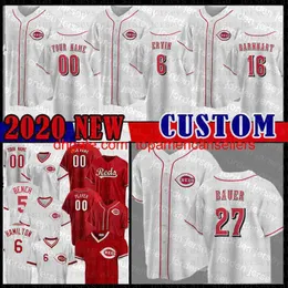 Benutzerdefinierte Baseball-Trikots 14 Pete Rose Jersey 11 Barry Larkin 5 Johnny Bench 28 Anthony DeSclafani 6 Billy Hamil