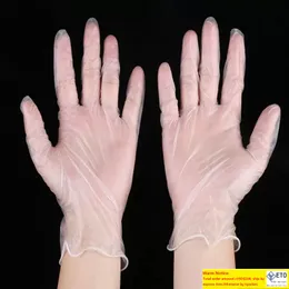 Transparante wegwerp PVC -handschoenen vaatwassing keuken rubberen tuinhandschoenen universeel voor huisreiniging
