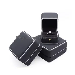Gift Wrap Pu Leather Jewelry Box For Ring Bracelet Necklace Earring Cases Boxes Present Pacakging1 Drop Delivery Home Garden Dhtti
