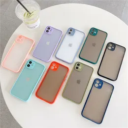 Phone Cases Precision Holes Design Camera Lens Protective Matte Hard PC Soft Edges Shockproof Phone Cover iPhone 14 13 12 11 Pro XS Max X XR 7 8 Plus For samsung