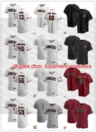 Custom Baseball Jerseys Men Women Youth 13 Nick Ahmed 59 Jeremy Beasley 40 Madison Bumgarner 56 Kole Calhoun Jersey Blank