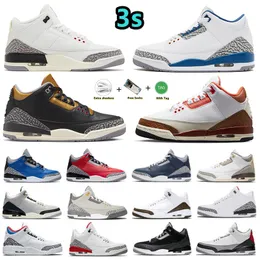 Sihirbazlar Jumpman 3 3s Erkek Basketbol Ayakkabıları Koyu İris Siyah Saf Beyaz Çimento Yeniden İndirimli Mars Stone Eminem X İnce Gölgeli Napolitan Serin Gri Erkekler Spor Sporları 40-47