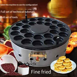 Round type red bean cake maker gas type commercial egg hamburger machine 18hole 26hole 22hole burger oven hamburger stove pancake maker