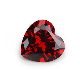 Lösa diamanter lyx 30 st/ väska 8x8 mm blanda färghjärta fasetterad klippform 5a kubiska zirkoniumpärlor för smycken diy drop leverera dh8oe