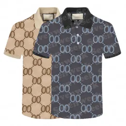 Designer Mens Polo Shirts Tops Full Letter Print T Shirt Fashion Casual Man Tees Summer Short Sleeve Masculino Pullover Clothing Clothing