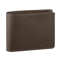 ABER Brand New Wallet Multiple Mens Real Leather Cartetas para homens M60895 Popular Wallets Cartter Wallet Múltiplo Billfold239i