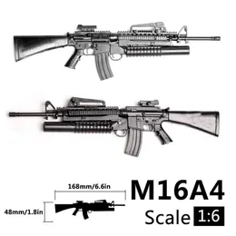 ミニM16A4ガンモデル3DパズルビルディングブリックキットライフルPUBGモバイルブロックおもちゃ卸売