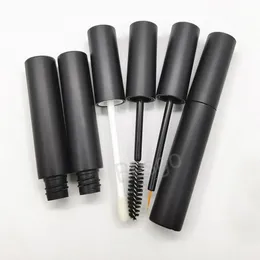 Bottiglia di mascara vuota da 10 ml Bottiglia di plastica lucidalabbra Tubo di imballaggio fai-da-te Tubo per eyeliner nero Bottiglia di sottoimballaggio cosmetico portatile BH8246 TYJ