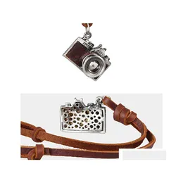 Naszyjniki wiszące mężczyzn Naszyjka Kobieta Choker Collier Kollie Kolye Maxi Camera upuszcza biżuteria