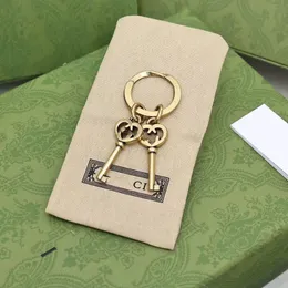 Trendy Keychain Luxury Designer Keys Pendant Key Buckle Classic Letter Fabric Keychain Trinket Gifts Accessories Box packingForeign trade supply