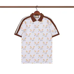 Polos de verão 2023 moda bordado camisas polo masculinas clássicas com estampa de tigre camisetas masculinas femininas high street casual top multicores