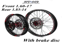 16017 18514 inch Front Rear Alloy Wheel Rim with CNC Hub brake disc For KAYO HR160cc TY150CC Dirt Pit bike 1417 inch7187618