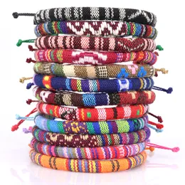 Etnisk stil handv￤vd armband bohemisk f￤rg v￤nskap armband mode tillbeh￶r