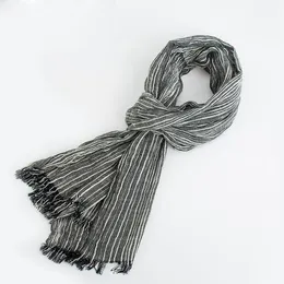 スカーフ205cm卸売ブランド冬のスカーフメンズウォームソフトタッセルブファンダスケコルグレー格子織り織られたしわ綿スカルベスカーブ