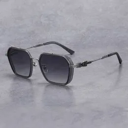Дизайнер CH Солнцезащитные очки рамки Heart Fashion Men's Myopic Double Pure Titanium Chromes Женские очки