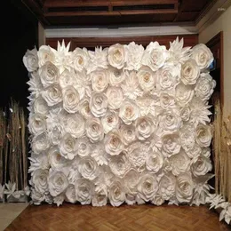 Декоративные цветы DIY Искусственная гигантская бумага для свадебных фонов для вечеринки